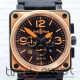 Bell&Ross Aviation Br 01 Chronograph Black-Orange
