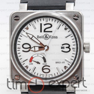 Bell&Ross Aviation Br 01 Power Reserve Silver-Write