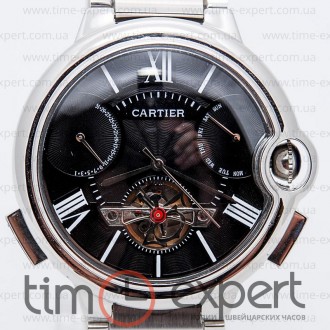Cartier Ballon Turbillon Steel-Black Bracelet