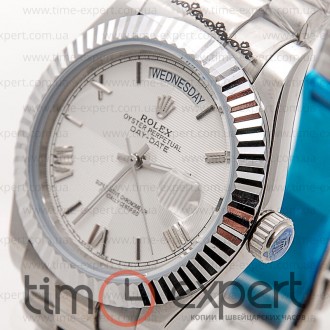 Rolex Oyster Perpetual 36 Day-Date Silver-Write
