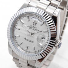 Rolex Day-Date 41 Steel-Silver