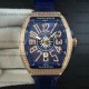 Franck Muller Vanguard Full Diamonds Gold-Blue