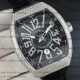 Franck Muller Vanguard Full Diamonds Steel-Black