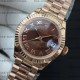 Rolex DateJust 28mm Brown Dial Roman Markers