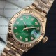 Rolex DateJust 28mm Diamond Green Dial