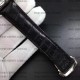 Omega De Ville 41mm Hour Vision Black/Silver Dial on Black Strap Stick Markers