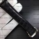 Omega De Ville 41mm Hour Vision White Dial on Black Strap Stick Markers