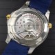 Omega Seamaster Diver 42mm Ceramic Blue Dial on Blue Rubber Strap Yellow Gold