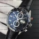 Tag Heuer 43mm Carrera Calibre 16 Day-Date Black Dial on Leather strap