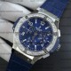 Hublot 44.5mm Big Ban Chronograph Blue Dial Swarovski Diamonds