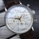 Iwc  42mm Portofino Chronograph White Dial Markers on Brown Leather Strap