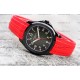 Patek Philippe Aquanaut Jumbo 5167A Black Dial on Red Rubber Strap